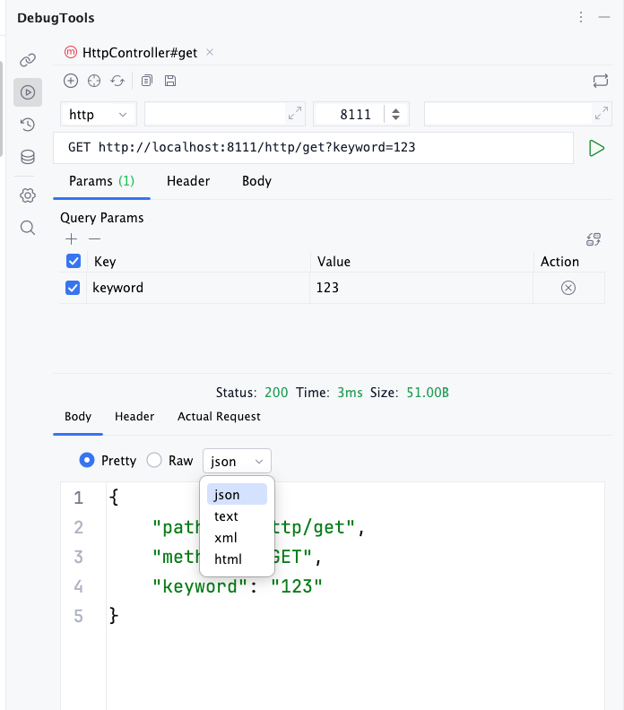 HTTP response body